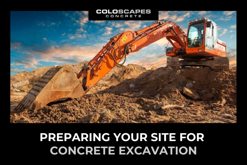 concrete excavation project